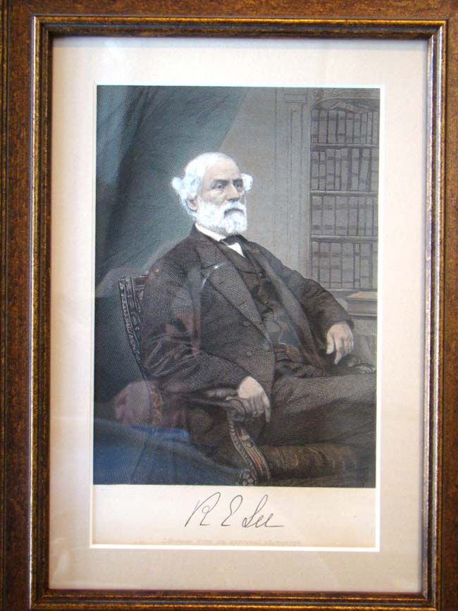 A beautiful hand colored engraving of Robert E. Lee circa 1865-1870 — image 2